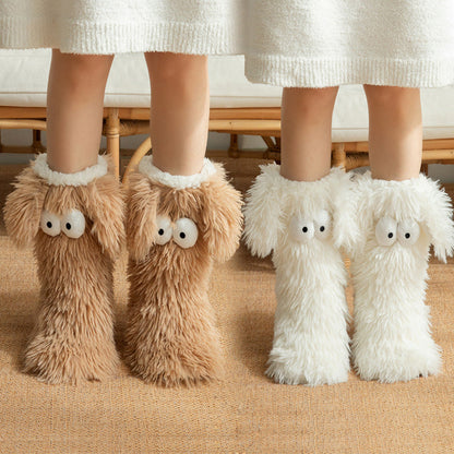💗LAST DAY SALE 50% OFF⚡50K+ SOLD💕 Women's Anti-Slip Plush Floor Socks – Fleece-Lined Warmth & Safety ✨