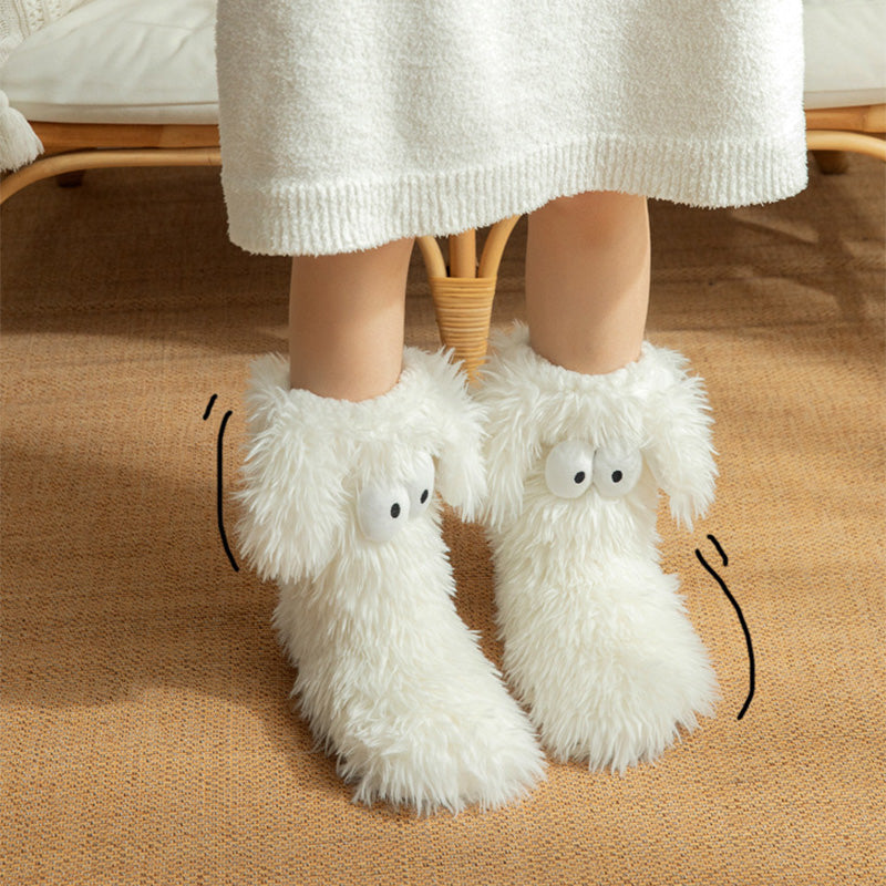 💗LAST DAY SALE 50% OFF⚡50K+ SOLD💕 Women's Anti-Slip Plush Floor Socks – Fleece-Lined Warmth & Safety ✨