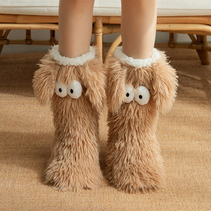 💗LAST DAY SALE 50% OFF⚡50K+ SOLD💕 Women's Anti-Slip Plush Floor Socks – Fleece-Lined Warmth & Safety ✨