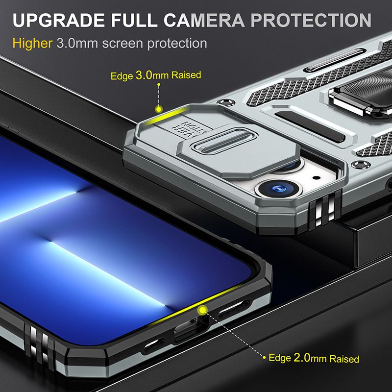 Armor Hard Shell Bracket Case for iPhone