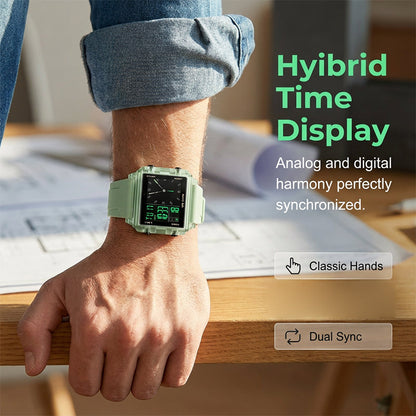 ⌚ Waterproof Transparent Digital Watch – 50M Rating, Luminous Display, Hybrid Time ✨