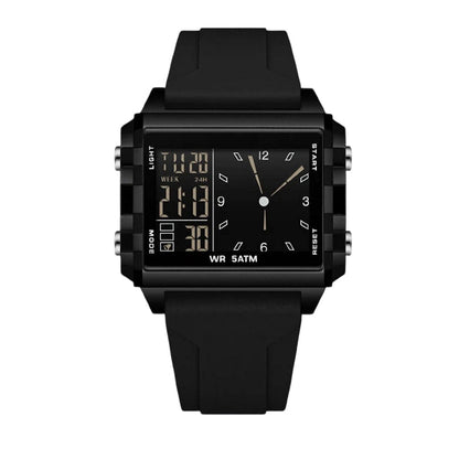 ⌚ Waterproof Transparent Digital Watch – 50M Rating, Luminous Display, Hybrid Time ✨