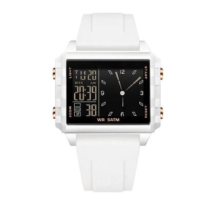 ⌚ Waterproof Transparent Digital Watch – 50M Rating, Luminous Display, Hybrid Time ✨