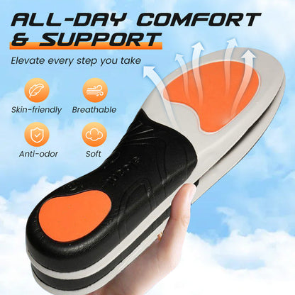 Sports Shock Absorbing Insoles with Arch Support