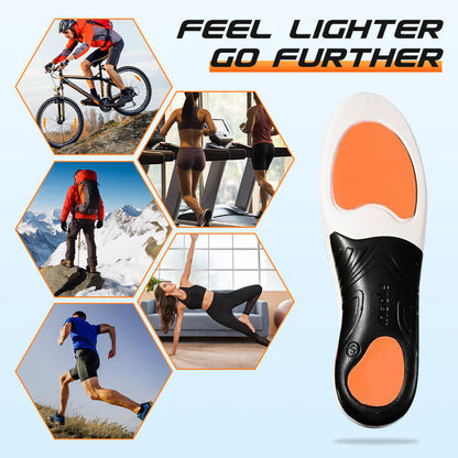 Sports Shock Absorbing Insoles with Arch Support