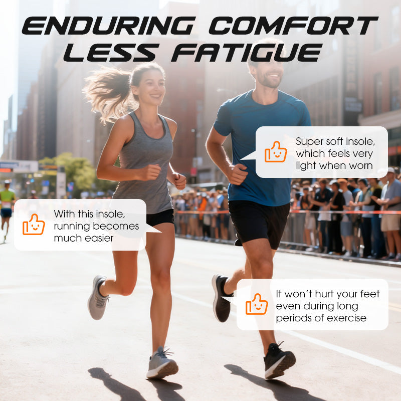 Sports Shock Absorbing Insoles with Arch Support