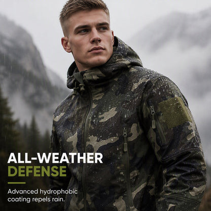 🌲 Men's Outdoor Hooded Jacket ⚡ – Tactical Camo, All-Weather Protection | Free Shipping 📦