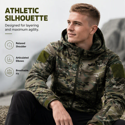 🌲 Men's Outdoor Hooded Jacket ⚡ – Tactical Camo, All-Weather Protection | Free Shipping 📦
