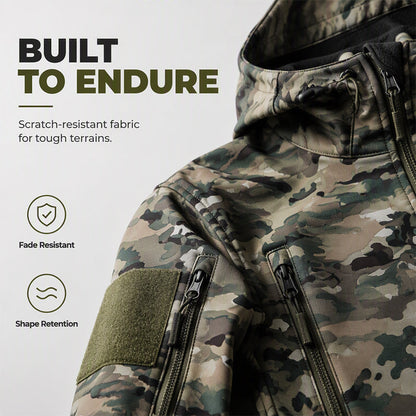 🌲 Men's Outdoor Hooded Jacket ⚡ – Tactical Camo, All-Weather Protection | Free Shipping 📦