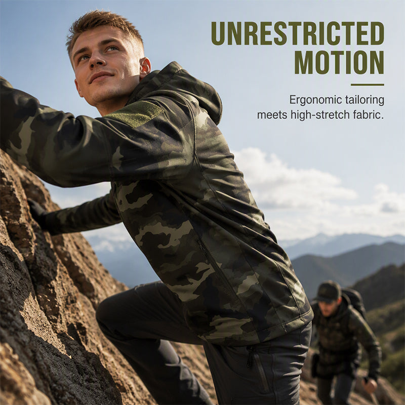 🌲 Men's Outdoor Hooded Jacket ⚡ – Tactical Camo, All-Weather Protection | Free Shipping 📦