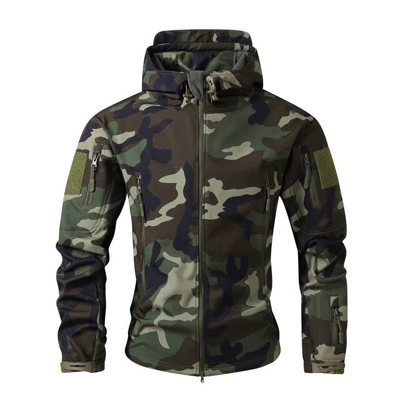 🌲 Men's Outdoor Hooded Jacket ⚡ – Tactical Camo, All-Weather Protection | Free Shipping 📦