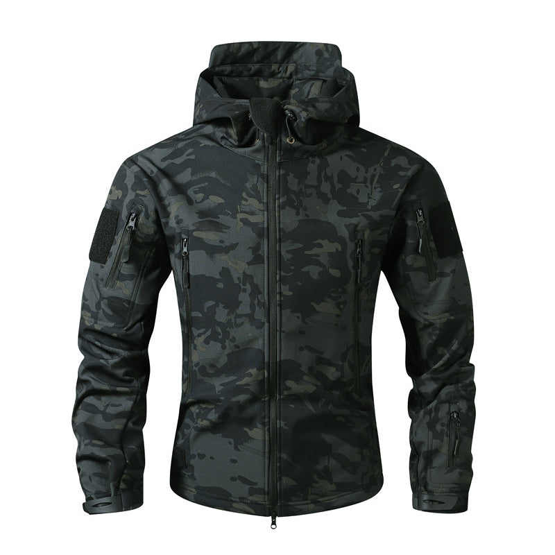 🌲 Men's Outdoor Hooded Jacket ⚡ – Tactical Camo, All-Weather Protection | Free Shipping 📦