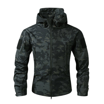 🌲 Men's Outdoor Hooded Jacket ⚡ – Tactical Camo, All-Weather Protection | Free Shipping 📦