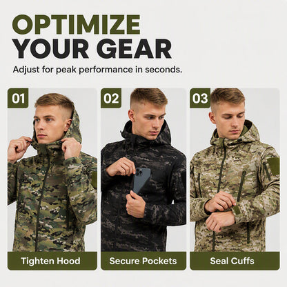 🌲 Men's Outdoor Hooded Jacket ⚡ – Tactical Camo, All-Weather Protection | Free Shipping 📦