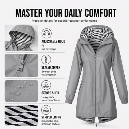 🌧️ Ready When the Weather Turns ⚡️ Women's Waterproof Hooded Outdoor Jacket