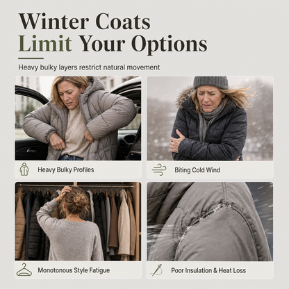 🧥 Two Looks, One Cozy Coat ❄️Women's Reversible Hooded Padded Coat