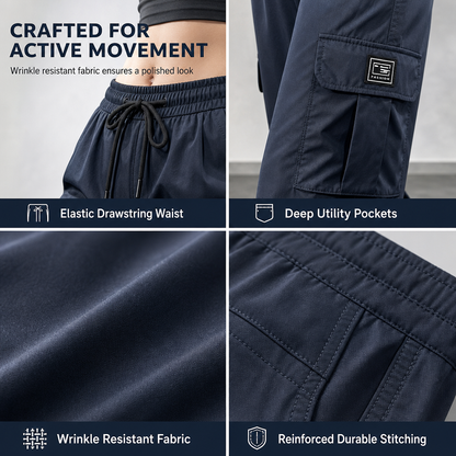 💖Black Friday Mega Deal – 50% off!💖✨ Women’s Relaxed Fit Straight-Leg Cargo Trousers — Comfy Everyday Style with Utility Pockets