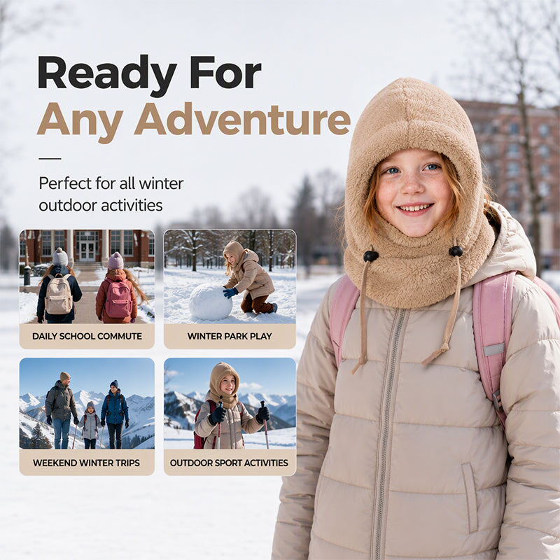 Children's Windproof Thermal Cycling Balaclava Hat