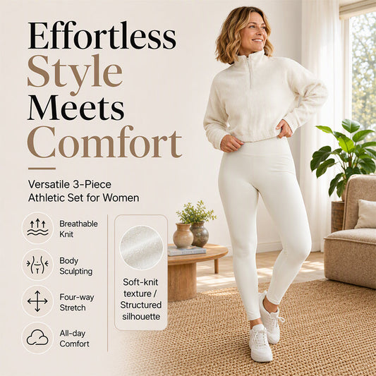 🌸Hot Sale 50% OFF💖Women's Cozy 3-Piece Athletic Set