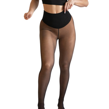 Women’s Thermal Sculpting Tights With Compression Waistband