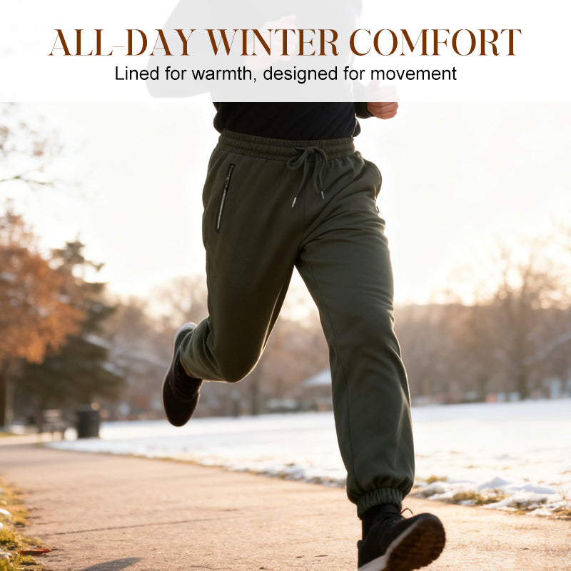🖤Black Friday Sale:50% OFF🖤 Men's Warm-Lined Waterproof Pants with Drawstring