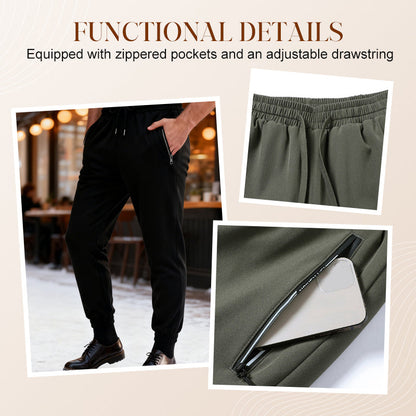🖤Black Friday Sale:50% OFF🖤 Men's Warm-Lined Waterproof Pants with Drawstring