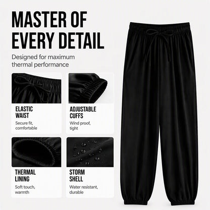 🌬️ Unisex Windproof Quick-Dry Pants | Plush-Lined Warmth – Ideal for Outdoor Adventures & Daily Commute ✨