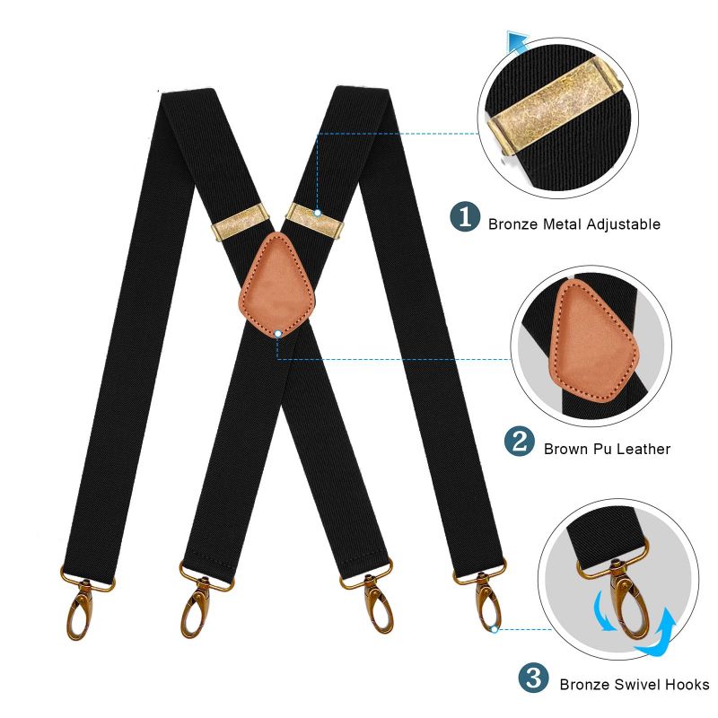 🎉 2026 Sale — Over 25,000 Sold!🥰Universal X-Shaped High-Elastic Suspenders