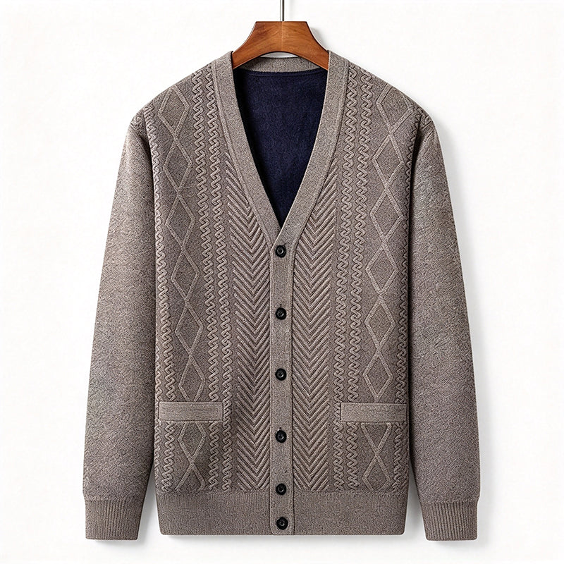 💖Black Friday Mega Deal – 50% off!💖 🍁Men's Classic Thermal Cardigan Sweater🎁
