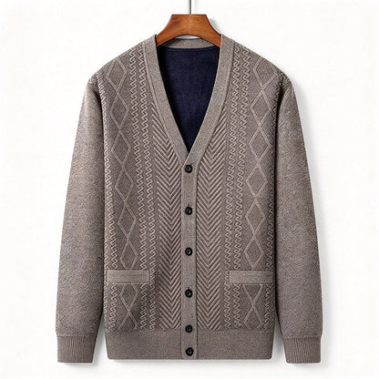 💖Black Friday Mega Deal – 50% off!💖 🍁Men's Classic Thermal Cardigan Sweater🎁