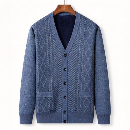 💖Black Friday Mega Deal – 50% off!💖 🍁Men's Classic Thermal Cardigan Sweater🎁