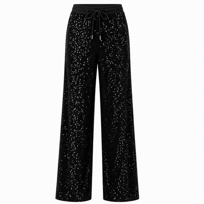 🖤Black Friday Sale:50% OFF🖤 💎Women's Sparkling Sequin Wide-Leg Pants