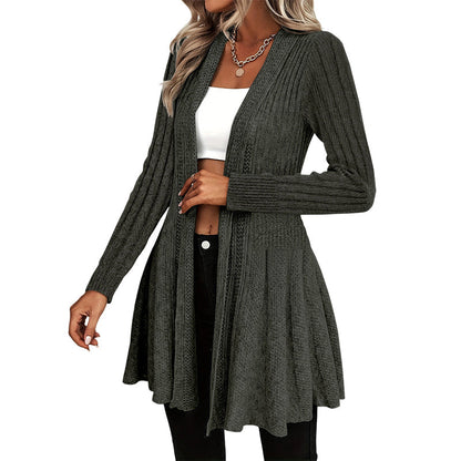 Women's Elegant Open Front Cardigan