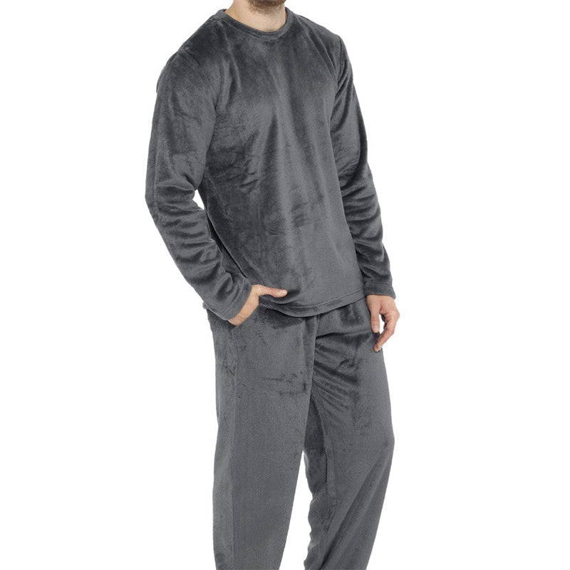 Men's Cozy Thermal Velvet Pajama Set