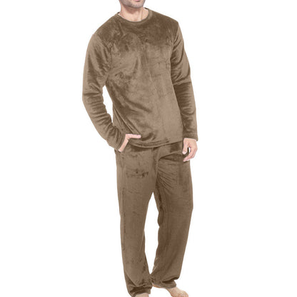 Men's Cozy Thermal Velvet Pajama Set