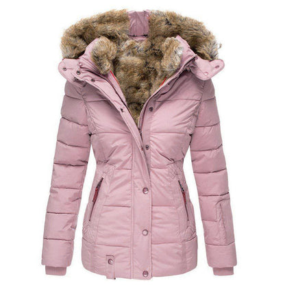 ✨ Warm & Streamlined ❄️ Women's Slim-Fit Hooded Padded Jacket – Lightweight, Windproof & Figure-Flattering 🧥 Short Facebook Headline