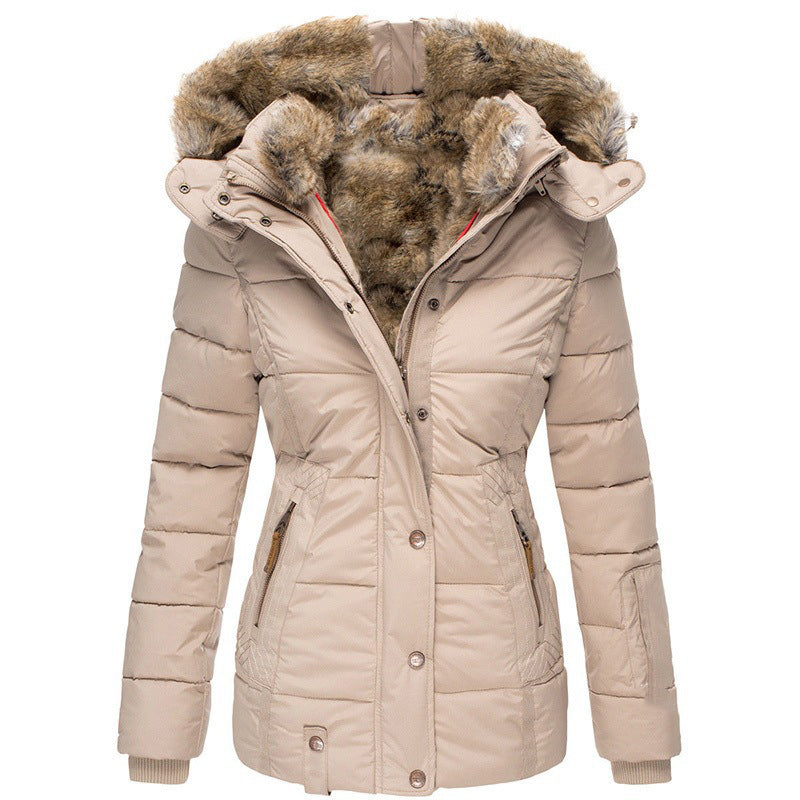 ✨ Warm & Streamlined ❄️ Women's Slim-Fit Hooded Padded Jacket – Lightweight, Windproof & Figure-Flattering 🧥 Short Facebook Headline