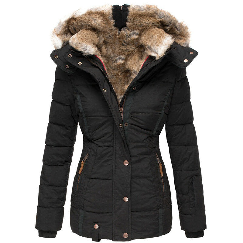 ✨ Warm & Streamlined ❄️ Women's Slim-Fit Hooded Padded Jacket – Lightweight, Windproof & Figure-Flattering 🧥 Short Facebook Headline