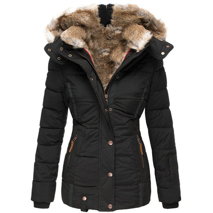 ✨ Warm & Streamlined ❄️ Women's Slim-Fit Hooded Padded Jacket – Lightweight, Windproof & Figure-Flattering 🧥 Short Facebook Headline