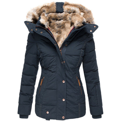 ✨ Warm & Streamlined ❄️ Women's Slim-Fit Hooded Padded Jacket – Lightweight, Windproof & Figure-Flattering 🧥 Short Facebook Headline