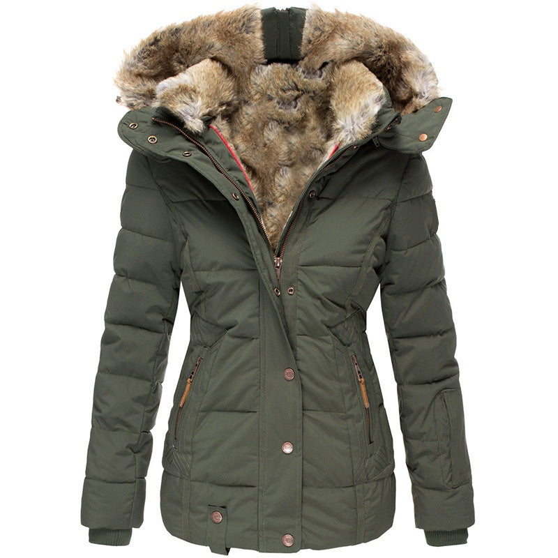 ✨ Warm & Streamlined ❄️ Women's Slim-Fit Hooded Padded Jacket – Lightweight, Windproof & Figure-Flattering 🧥 Short Facebook Headline