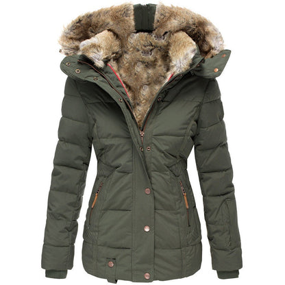 ✨ Warm & Streamlined ❄️ Women's Slim-Fit Hooded Padded Jacket – Lightweight, Windproof & Figure-Flattering 🧥 Short Facebook Headline