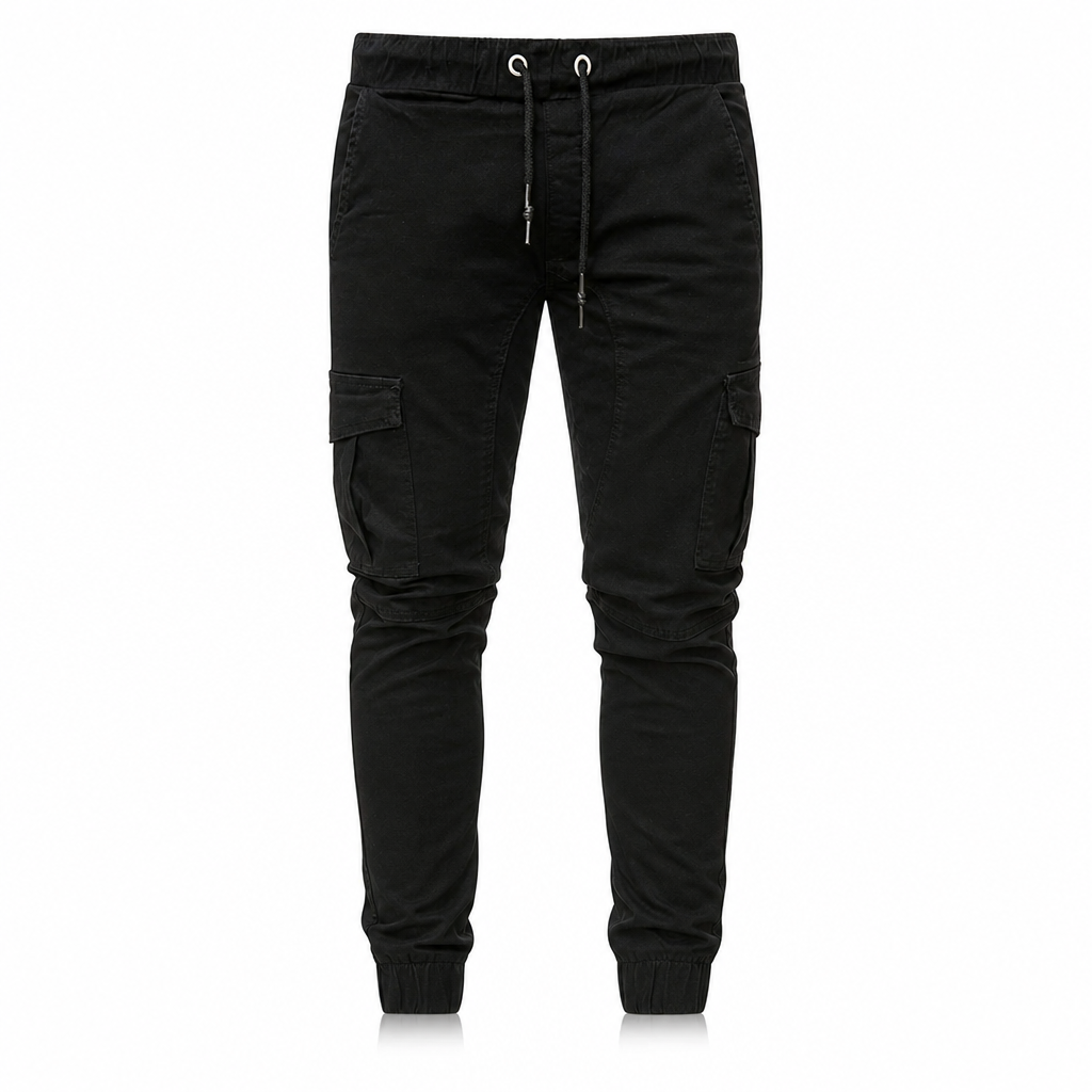 Men's Casual Solid Color Cargo Jogger Pants