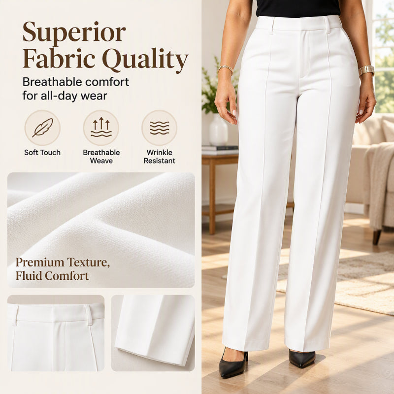 💖Black Friday Mega Deal – 50% off!💖 ☕Women's High-Waisted Wide-Leg Dress Pants