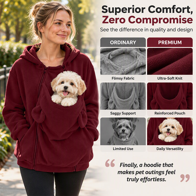 ✨Limited stock available, don’t miss out!🎉Kangaroo Pouch Pet Carrier Hoodie