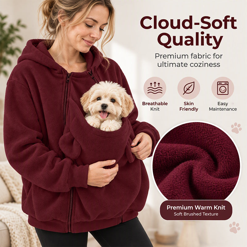 ✨Limited stock available, don’t miss out!🎉Kangaroo Pouch Pet Carrier Hoodie
