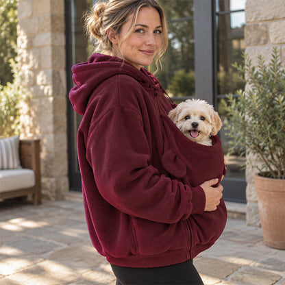 ✨Limited stock available, don’t miss out!🎉Kangaroo Pouch Pet Carrier Hoodie