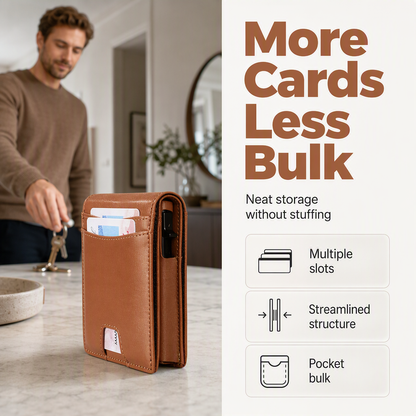Men's Minimalist Slim RFID Blocking Wallet