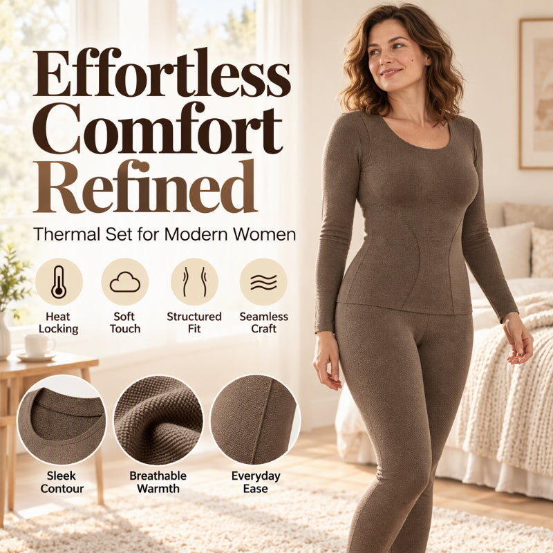 🏆⏰LAST DAY SALE 50% OFF👍✨Women's Seamless Self-Heating Thermal Underwear Set