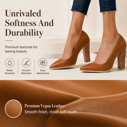 ⏰ Seasonal changeover sale: 50% off – quality at half the price! ✨Women's Chic Pointed Toe Chunky High Heels Pumps